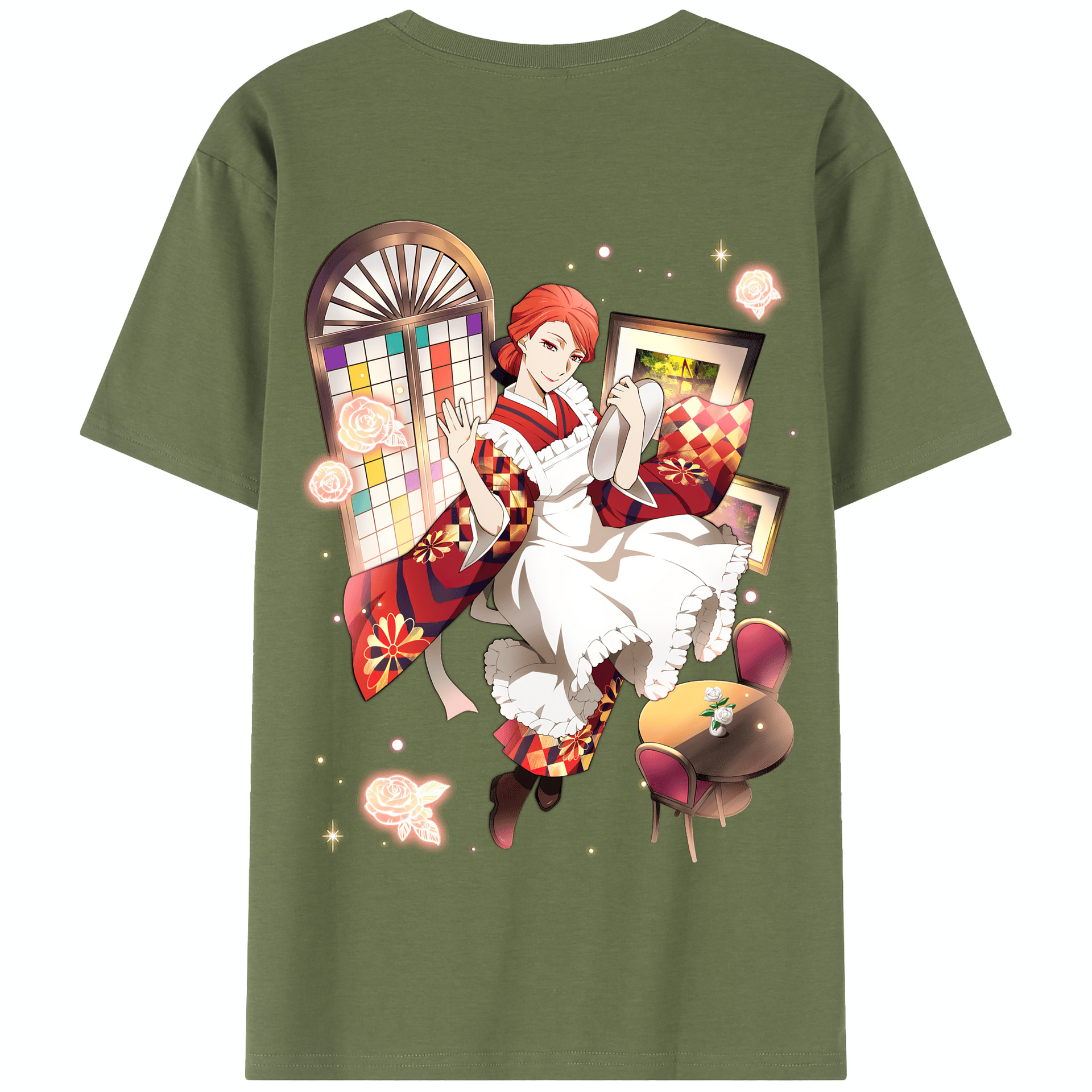（画像用） 文豪ストレイドッグス Bungo Stray Dogs 綿100％半袖Tシャツ（背面プリント）